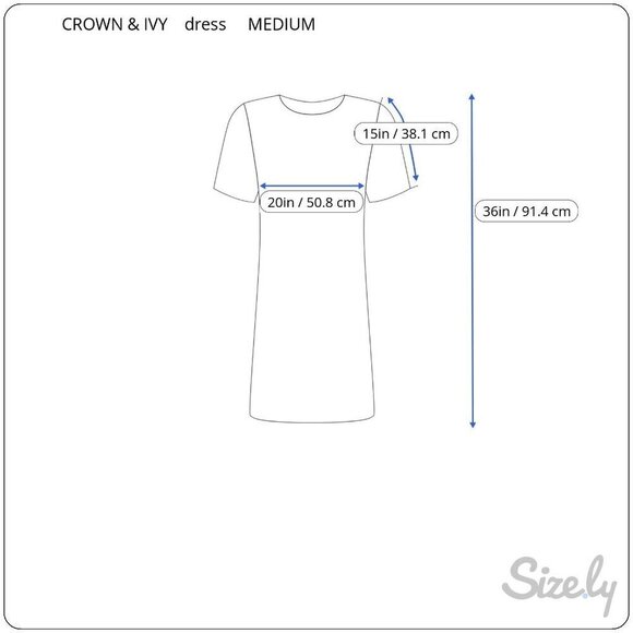 Crown & Ivy Womens Quarter Sleeve Back Zip Striped Navy Knee Length Dress Medium - Picture 4 of 9